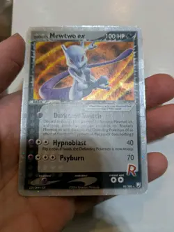 Pokemon Rocket's Mewtwo ex EX Team Rocket Returns Holo Ultra Rare #99 Damaged - Image 1