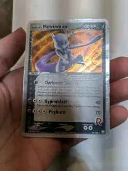 Pokemon Rocket's Mewtwo ex EX Team Rocket Returns Holo Ultra Rare #99 Damaged - Image 2