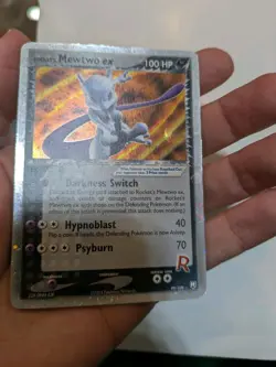 Pokemon Rocket's Mewtwo ex EX Team Rocket Returns Holo Ultra Rare #99 Damaged - Image 4