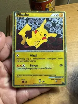 *CUSTOM ART* Pikachu World Promo Polish Pokemon Holo RARE US seller - Image 1