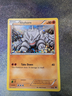 Pokemon rhyhorn 8/12 mcdonald's promo holo - MP/HP - Image 1