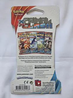 2015 Pokemon TCG XY Primal Clash Sleeved Booster Pack Factory Sealed - Image 2