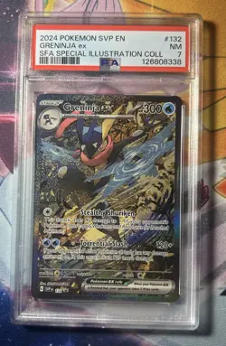 2024 POKEMON SVP PROMO SPECIAL ILLUSTRATION COLLECTION #132 GRENINJA EX PSA 7 - Image 1