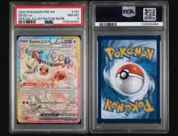 2025 POKEMON PRISMATIC EVOLUTIONS 167 EEVEE EX SPECIAL ILLUSTRATION RARE PSA 8 - Image 1