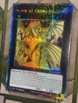 YuGiOh NUMBER 100: NUMERON DRAGON Quarter Century Secret Rare RA01-EN039 - Image 1