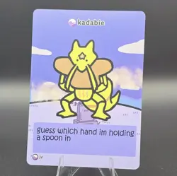 Kadabie 34 - Pokiebubies V1 1st Edition - Chef Ken Lee - Fan Art/Non-TCG Card - Image 1