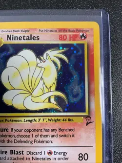Pokemon TCG Ninetales Base Set 2 Holo Rare Card 13/130 WOTC LP - Image 5