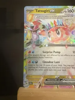 TATSUGIRI EX - 142/191 Surging Sparks NM - Double Rare Holo - Pokemon TCG Card - Image 2