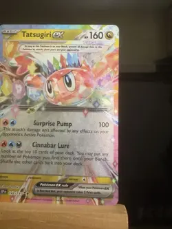 TATSUGIRI EX - 142/191 Surging Sparks NM - Double Rare Holo - Pokemon TCG Card - Image 3