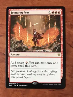 Irencrag Feat MTG Magic the Gathering Card NM Near Mint Throne of Eldraine ELD - Image 1
