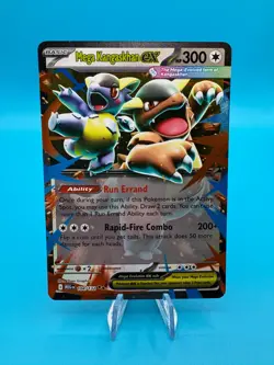 Pokemon Card Mega Kangaskhan EX 104/132 Double Rare Mega Evolution Base Set NM - Image 1