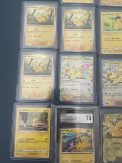 Pikachu Collection 14 Card Lot / 1 CGC 10 Gem Mint / Promo Pokemon Cards - Image 3