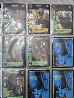 Star Wars TCG CCG Vintage Cards About 98 Young Jedi With Binder - Image 3