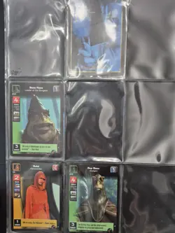 Star Wars TCG CCG Vintage Cards About 98 Young Jedi With Binder - Image 4