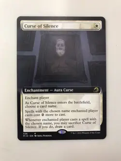 Curse of Silence Extended Borderless MTG Magic the Gathering Card NM Mint MID - Image 1