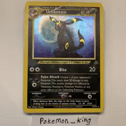 Pokemon TCG Umbreon Neo Discovery Holo Rare Card 13/75 - Image 1