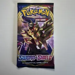 Pokemon Sword and Shield Base Booster Pack TCG 10 Cards Factory Sealed Unweighed - Image 1