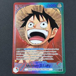 One Piece TCG OP13-001 Monkey D. Luffy Alt Art Leader AA Card Game CCG English - Image 1