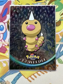 #13 WEEDLE HOLO FOIL Pokemon Topps TV Animation Edition Card LP - Image 1