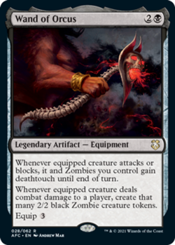 [1x] Wand of Orcus Near Mint, English Forgotten Realms Commander MTG Magic - Image 1