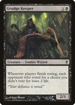 1x Grudge Keeper NM Eng MTG - Conspiracy 2014 - Image 1