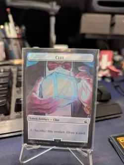 1x - SURGE FOIL - Alien \ Clue Token - Universe Beyond: Doctor Who - NM MTG - Image 2