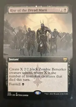 Rise of the Dread Marn (Extended Art) Kaldheim MTG Regular Lightly Played - Image 1