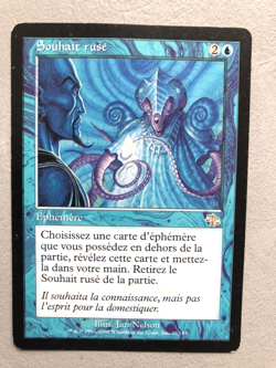 Mtg Carte Magic Judgment Cunning Wish French MP - Image 1