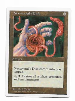 Magic the Gathering ~ MTG ~ 1x Nevinyrral's Disk ~ Fifth Edition ~ 5Ed ~ MP - Image 1