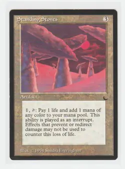 Magic the Gathering ~ MTG ~ 1x Standing Stones ~ M/NM ~ THE DARK - Image 1