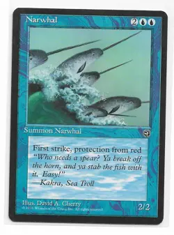 Magic the Gathering ~ MTG ~ 1x Narwhal ~ Homelands ~ M/NM - Image 1
