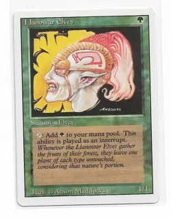 Magic the Gathering ~ MTG ~ 1x Llanowar Elves ~ 3rd Edition ~ M/NM ~ REVISED - Image 1