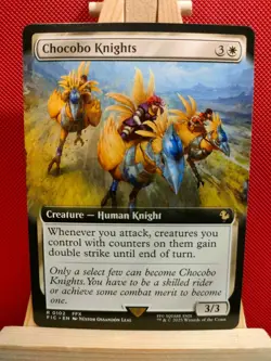 Chocobo Knights (Extended Art) - Final Fantasy Commander - NM - MTG - Image 1