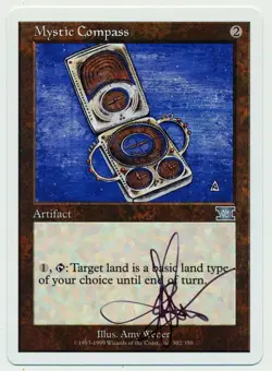 MTG ARTIST PROOF Sketch Mystic Compass Magic The Gathering Amy Weber - Image 2