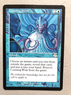 Mtg Carte Magic Judgment Cunning Wish English MP - Image 1