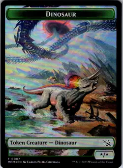 MTG Foil-Elemental (0009) // Emblem - Wrenn and Realmbreaker Double-Sided Token- - Image 2