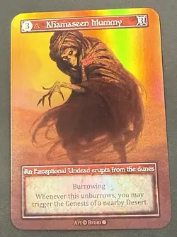 Sorcery Contested Realm Gothic - Khamaseen Mummy Exceptional Foil - Brom - Image 1