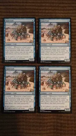 Magic: the Gathering / MtG Ruin Crab x4 Zendikar Rising - Image 1