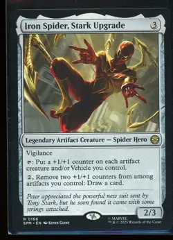 Iron Spider, Stark Upgrade 2025 Magic: The Gathering Marvel's Spider-Man #166 R - Image 1