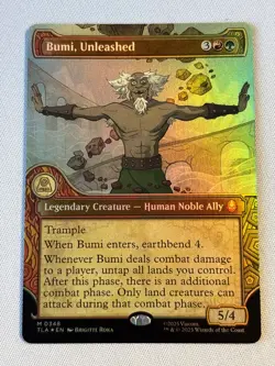 Bumi, Unleashed (Showcase FOIL) UB: Avatar: the Last Airbender - Image 1