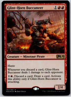 MTG - Glint-Horn Buccaneer - Core Set 2020 - X1 - (NM) - #Q4236 - Image 1