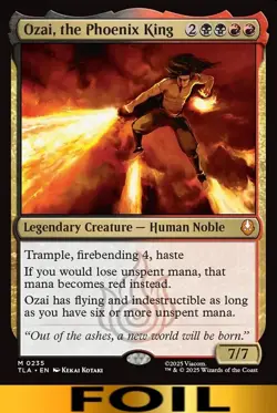 1x - Ozai, the Phoenix King - FOIL #235 - Avatar: The Last Airbender - NM MTG - Image 1