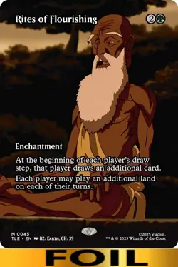 1x - Rites of Flourishing - FOIL BORDERLESS #42 - Avatar: Eternal - NM MTG - Image 1