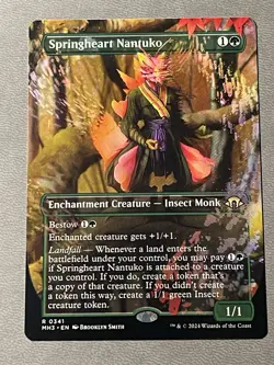 MTG Springheart Nantuko - Borderless - Modern Horizons 3 NM - Image 1