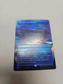 MTG Otawara, Soaring City Borderless Foil from Kamigawa: Neon Dynasty NM - Image 1