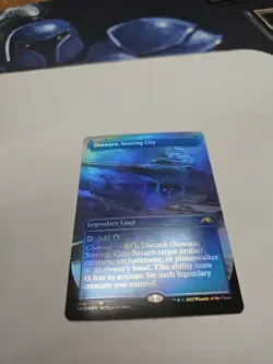 MTG Otawara, Soaring City Borderless Foil from Kamigawa: Neon Dynasty NM - Image 2