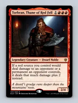 Torbran, Thane of Red Fell Throne of Eldraine Non-Foil MTG NM - Image 1