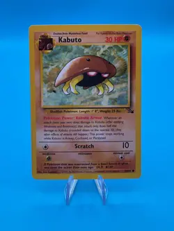 Pokemon TCG Kabuto Fossil 50/62 Vintage Regular LP. - Image 1