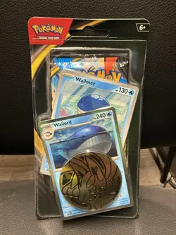 Pokemon TCG- Mega Evolution Checklane Blister Wailord & Wailmer Booster - Image 1