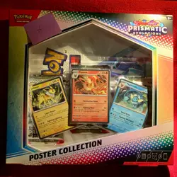 Pokemon TCG Prismatic Evolutions Poster Collection Box Factory Sealed - Image 1